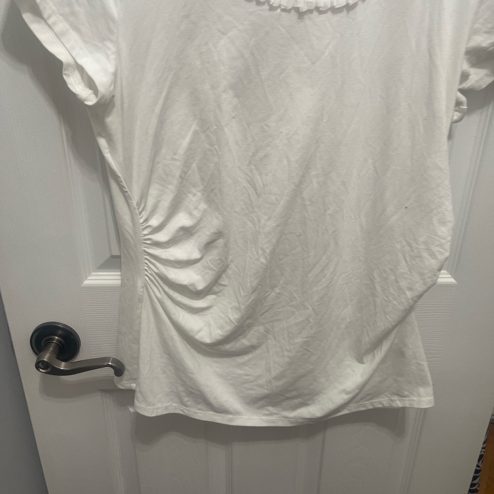 White House Black Market White Short Sleeve Top - Picture 13 of 14